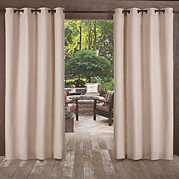 Delano Indoor/Outdoor 108-Inch Grommet Top Window Curtain Panel in Orange (Single)