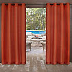 Alternate image 0 for Delano Indoor/Outdoor 108-Inch Grommet Top Window Curtain Panel in Orange (Single)