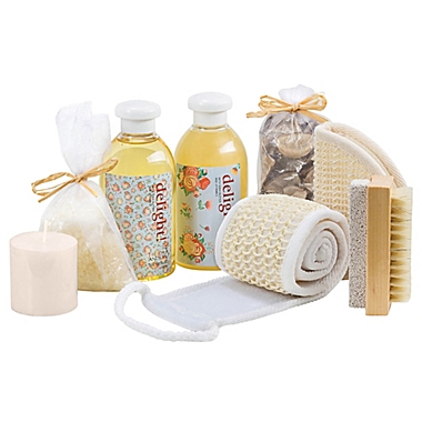 Freida & Joe Delight Wood Vintage Spa Gift Basket. View a larger version of this product image.