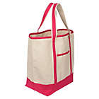 Alternate image 2 for Monogram Blank Large Canvas Tote Bag in Pink