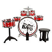 Hey! Play! 7-Piece Toy Drum Set for Kids