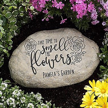 Smell the Flowers Garden Stone. View a larger version of this product image.