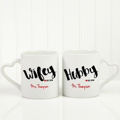 hubby and wifey cups