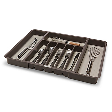 madesmart Expandable Flatware Organizer in Grey. View a larger version of this product image.