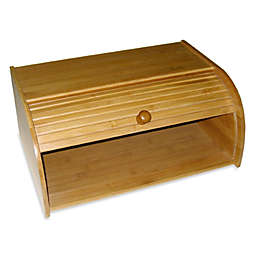 Lipper International Bamboo Roll Top Bread Box