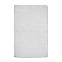 Vista Living Claudia 30-Inch L x 48-Inch W Washable Washable Shag Accent Rug in White