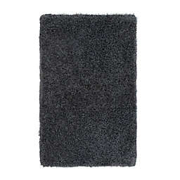 Vista Living Claudia 2'6 x 4' Washable Shag Accent Rug in Charcoal