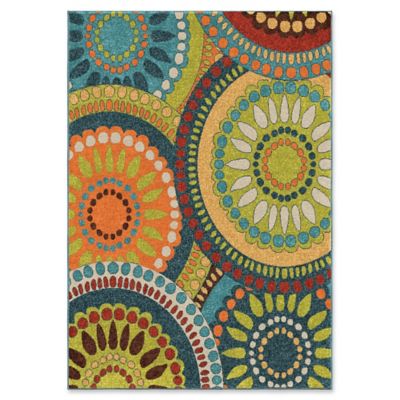 Orian Rugs Veranda Merrifield Collage Woven Area Rug | Bed Bath and ...