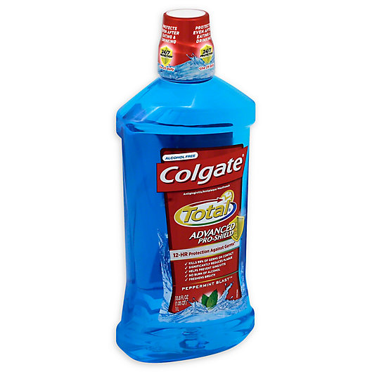 Alternate image 1 for Colgate® Total® 33.8 fl. oz. 12 HR Pro-Shield™ Mouthwash in Peppermint Blast