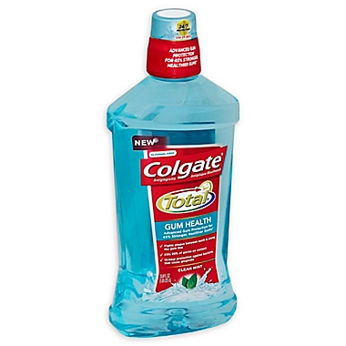Colgate&reg; Total&reg; 33.8 fl. oz. 12 HR Pro-Shield&trade; Mouthwash in Clean Mint. View a larger version of this product image.