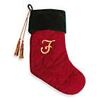 Alternate image 0 for Harvey Lewis&trade; Monogram Initial F Christmas Stocking Made with Crystals from Swarovski&reg;