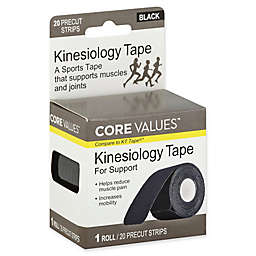 Core Values™ 20-Count Kinesiology Tape Pre-Cut Strips for Support
