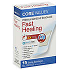 Alternate image 0 for Core Values&trade; 15-Count Premium Adhesive Fast-Healing Bandages in All One Size