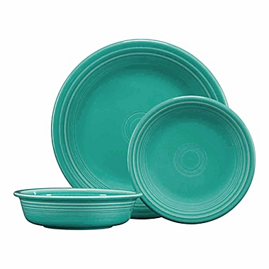 Fiesta&reg; 3-Piece Classic Place Setting in Turquoise. View a larger version of this product image.
