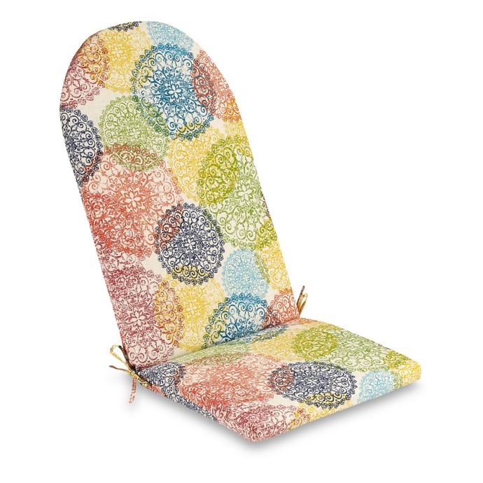 Doily Outdoor Multicolor Adirondack Chair Seat Cushion Bed Bath & Beyond