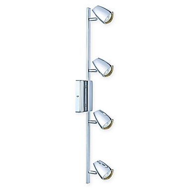 EGLO Corbera 4-Light Track Light Kit in Polished Chrome. View a larger version of this product image.