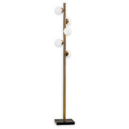 Adesso® Doppler 5-Light LED Tree Floor Lamp in Brass