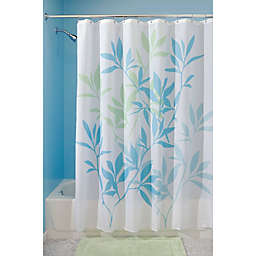 iDesign® Leaves Fabric Shower Curtain