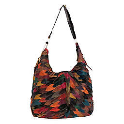 Zoe Leather Handbag/Shoulder Bag in Rainbow