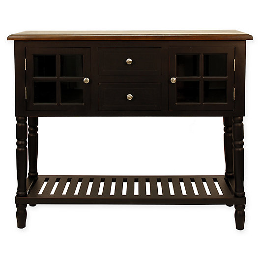 Alternate image 1 for Decor Therapy Morgan Eased Edge Console Table/Buffet in Black