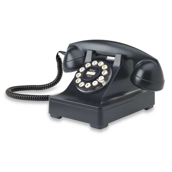 Crosley 302 Desk Phone Black Bed Bath Beyond