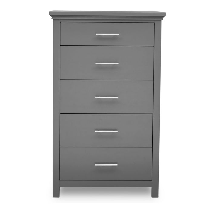 Serta Avery 5 Drawer Chest In Charcoal Grey Bed Bath Beyond