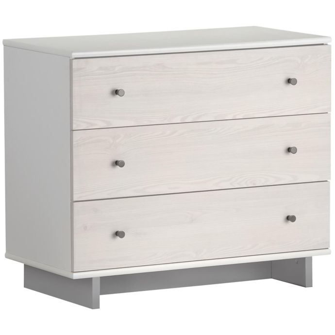 Little Seeds Maple Lane Dove 3 Drawer Changing Table In White