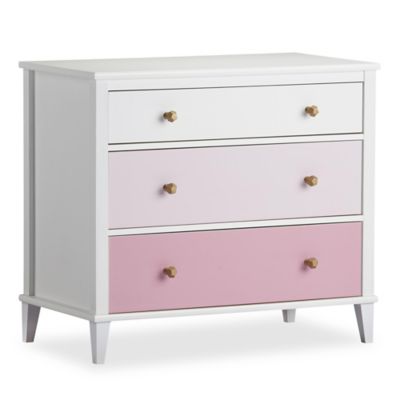 pink baby dresser