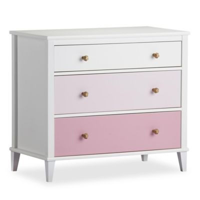 Little Seeds Monarch Hill Poppy 3-Drawer Dresser in Pink