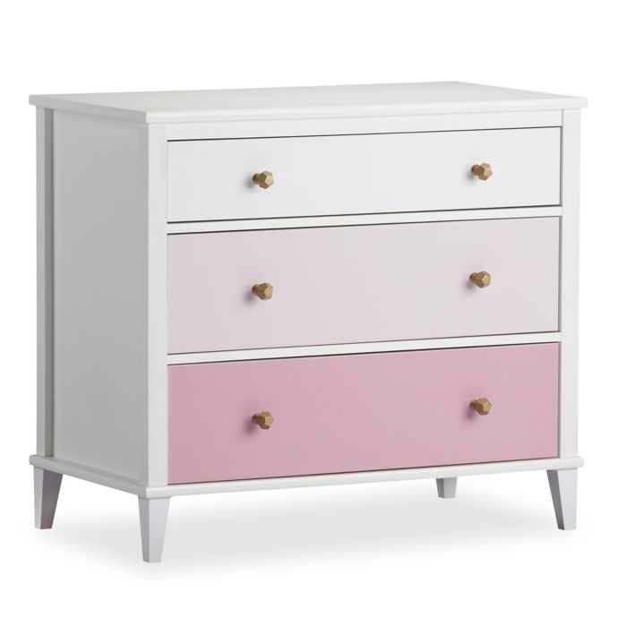 Little Seeds Monarch Hill Poppy 3-Drawer Dresser in Pink | buybuy BABY