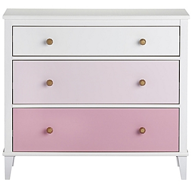 Little Seeds Monarch Hill Poppy 3-Drawer Dresser in Pink. View a larger version of this product image.