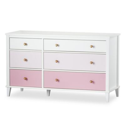 pink baby dresser