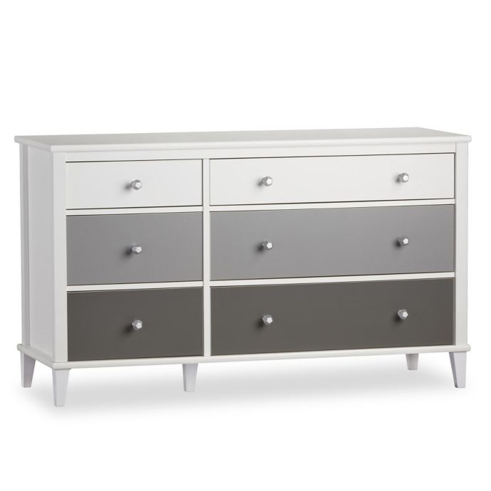 Little Seeds Monarch Hill Poppy 6 Drawer Dresser In Grey Buybuy Baby