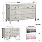Alternate image 5 for Little Seeds Monarch Hill Poppy 6-Drawer Dresser in Grey