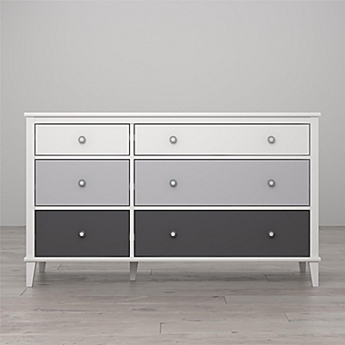 Little Seeds Monarch Hill Poppy 6-Drawer Dresser in Grey. View a larger version of this product image.