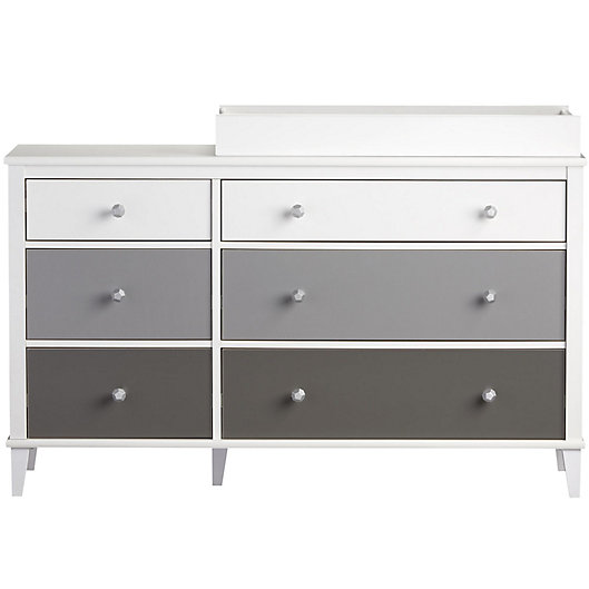 Alternate image 1 for Little Seeds Monarch Hill Poppy 6-Drawer Changing Table in Grey