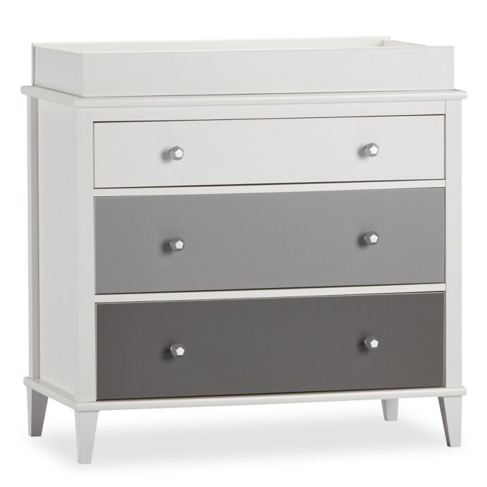 Little Seeds Monarch Hill Poppy 3 Drawer Changing Table In Grey