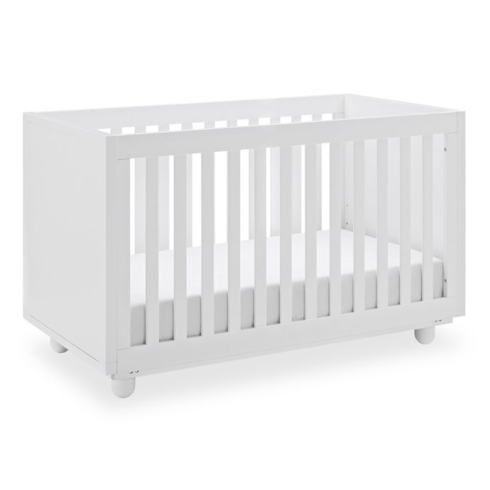 Storkcraft Status Violet 3 In 1 Convertible Crib In White Bed