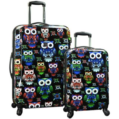 owl suitcase set