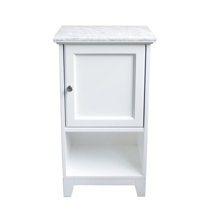 Carrara Marble Top Floor Cabinet Bed Bath Beyond