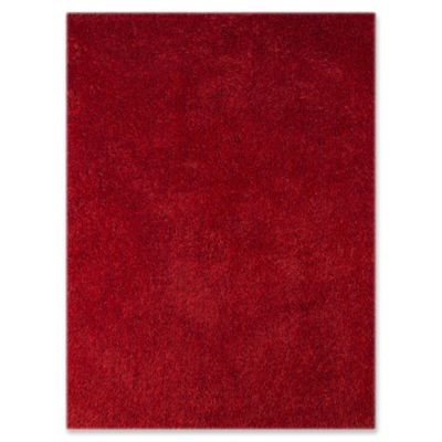 Amer Illustrations 3&#39;6 x 5&#39;6 Shag Area Rug in Red
