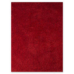Amer Illustrations 5' x 7'6 Shag Area Rug in Red
