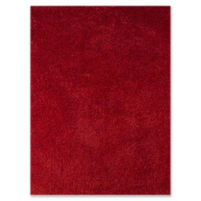 Amer Illustrations 8&#39; x 11&#39; Shag Area Rug in Red