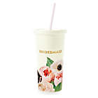 Alternate image 0 for kate spade new york Floral "Bridesmaid" Tumbler with Straw
