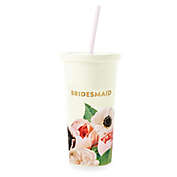kate spade new york Floral "Bridesmaid" Tumbler with Straw