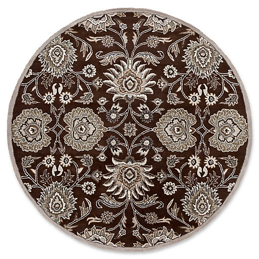 Alternate image 1 for Surya Caesar 4' Round Hand Tufted Area Rug in Brown/Taupe