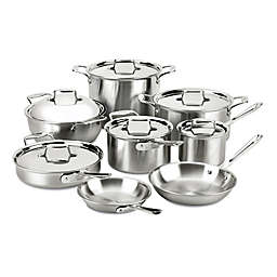 All-Clad d5® Brushed Stainless Steel 14-Piece Cookware Set