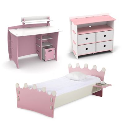 Legare&reg; Princess Kids Furniture Collection in Pink/White