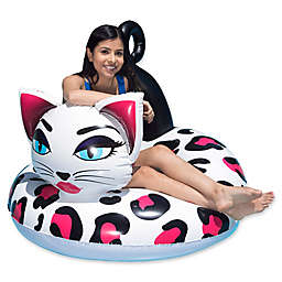 Poolmaster Pretty Kitty Tube Float in Pink/White