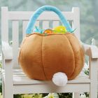 Alternate image 1 for Embroidered Easter Bunny Basket in Blue/Brown